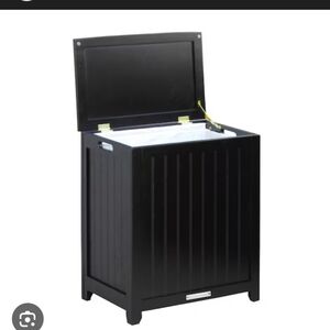 Oceanstar Rectangular Wood Laundry Hamper